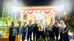 Satpol PP dan Binmas Polres Dumai Kunjungi Poskamling, Bawa Bingkisan untuk Warga