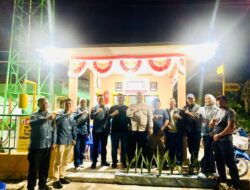 Satpol PP dan Binmas Polres Dumai Kunjungi Poskamling, Bawa Bingkisan untuk Warga