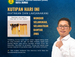 Mundur Selangkah, Selamatkan Banyak Jiwa